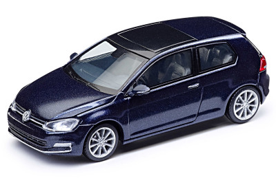 Модель автомобиля Volkswagen Golf VII 3D, Scale 1:87, Night Blue Metallic