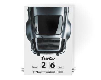 Вечный календарь Porsche Enamel Calendar Porsche 911 Turbo