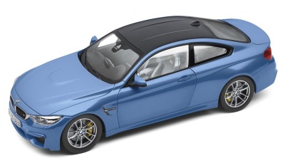 Модель автомобиля BMW M4 Купе (F82), Yas Marina Blue, Scale 1:18