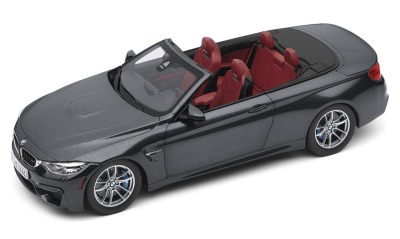 Модель автомобиля BMW M4 Кабриолет (F83), Mineral Grey, Scale 1:18