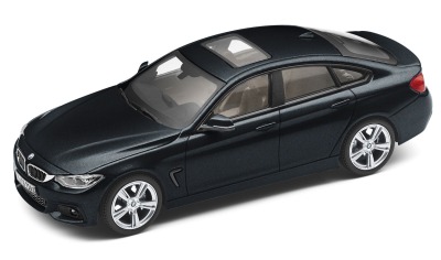 Модель автомобиля BMW 4 серии Гран Купе (F36), Carbon Black, Scale 1:43