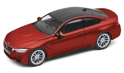 Модель автомобиля BMW M4 Купе (F82), Sakhir Orange, Scale 1:43