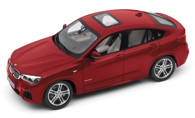 Модель автомобиля BMW X4 (F26), Melbourne Red, Scale 1:18