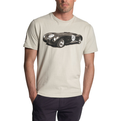 Мужская футболка Jaguar Men's Racing C-Type T-Shirt Beige