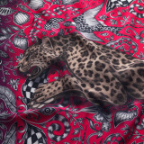 Женский шелковый шарф Jaguar Silk Scarf Claret, артикул JSTSILKCL