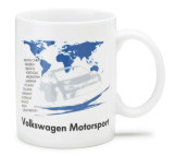Фарфоровая кружка Volkswagen Motorsport Cup, White, артикул 000069601AQ084
