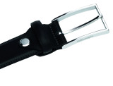 Кожаный ремень Volkswagen Leather Belt Black, артикул 3D0087408AFB