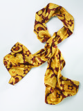 Шелковый шарф Volkswagen Ladies Silk Scarf, Yellow Brown, артикул 000084330D049