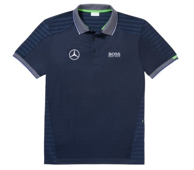 Мужская футболка поло Mercedes-Benz Men's Polo Shirt, Hugo Boss, Dark Blue
