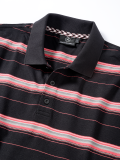 Мужская рубашка-поло Mercedes Men's Polo Shirt, Coral Woven Stripes, артикул B66953999
