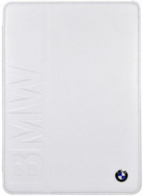 Кожаный чехол-подставка BMW iPad Air Signature White