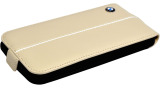 Кожаный чехол BMW iPhone 5/5S Signature Flip Cream, артикул J5200000004