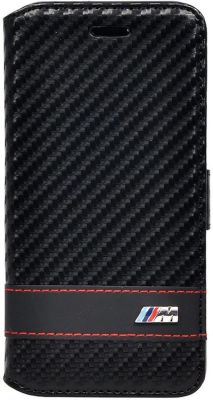 Чехол-книжка для смартфона BMW iPhone 6 M-Collection Booktype Carbon Effect