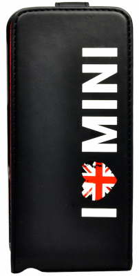 Кожаный чехол MINI iPhone 5/5S Flip Design04 Black