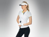 Женское поло Porsche Women’s Golf Polo Shirt Sport, White-Green, артикул WAP5410XS0G