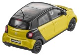 Модель Smart Forfour Passion, Proxy, Scale 1:43, Black-Yellow, артикул B66960297