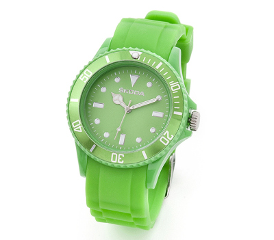Женские наручные часы Skoda Silicone Ladies Watch Green