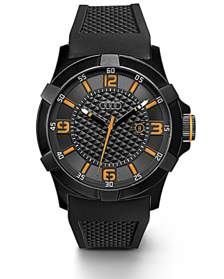 Наручные часы Audi Watch, black/orange