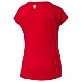 Женская футболка Ferrari Ladies Small Shield Tee, Rosso Corsa, артикул 56938302_XXS