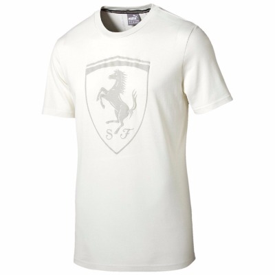 Мужская футболка Ferrari Men's Big Shield Tee, White
