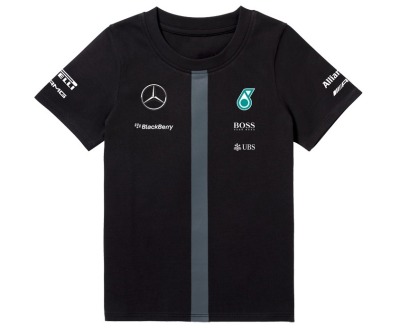 Детская футболка Mercedes-Benz F1 AMG Petronas Kid's T-Shirt, Black