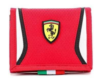 Портмоне Ferrari Replica Wallet, Rosso Corsa - White