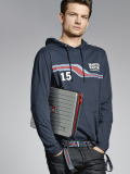 Мужская толстовка с капюшоном Porsche Men’s hooded T-shirt – Martini Racing, артикул WAP92000S0F