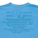 Мужская футболка BMW i Men's T-Shirt, Electric Blue, артикул 80142359276