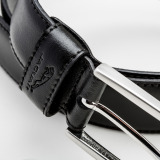 Мужской кожаный ремень Jaguar Men's Jaguar Belt - Black, артикул JFAABBS