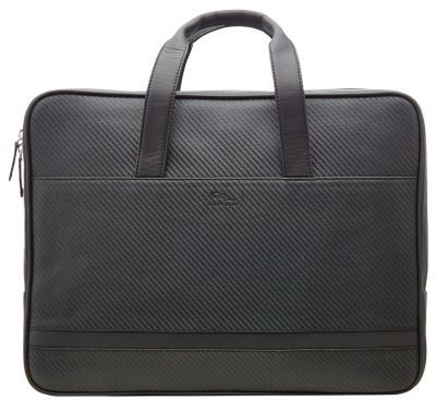 Кожаный портфель Jaguar Leather Briefcase, Black