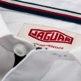 Мужская рубашка Jaguar Men's Heritage 57 Paddock Shirt - White, артикул JLEMANPADWHTEM