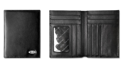 Кожаный кошелек Kia Leather Wallet, Black