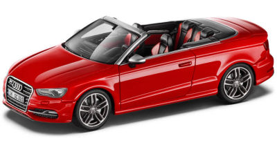 Модель автомобиля Audi S3 Cabriolet, Misano Red, Scale 1:43