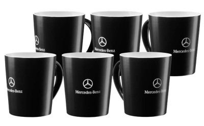 Набор из шести кружек Mercedes Stuttgart Mug, Black