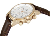 Мужские наручные часы Mercedes Men's Classic Retro Gold Chronograph Watch, артикул B66043324