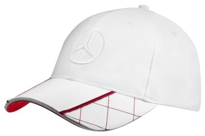 Мужская бейсболка Mercedes-Benz Men's Baseball Cap, White / Red