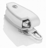 Кожаный футляр для ключей Mercedes-Benz Key Wallet Leather, Diamond White, артикул B66958141