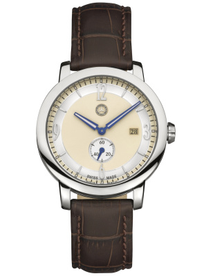 Мужские наручные часы Mercedes-Benz Men's Watch, Classic Steel Mark 2 Silver / Beige / Brown