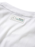 Мужская футболка Mercedes Men's T-Shirt, MAMGP Graphic, Lewis Hamilton Helmet, White, артикул B67996650