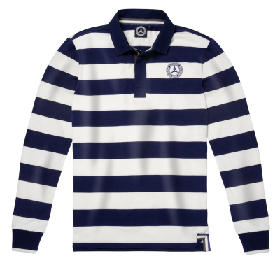 Мужская регбийная кофта Mercedes Men's Rugby Shirt, Navy / Cream