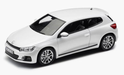 Модель автомобиля Volkswagen Scirocco, Scale 1:43, White Pearl Metallic