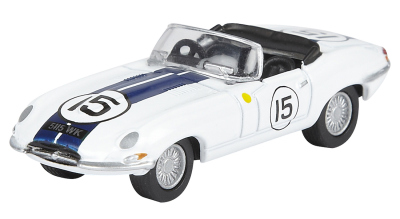 Модель автомобиля Jaguar E-Type Le Mans 1963, White, 1:76 Scale