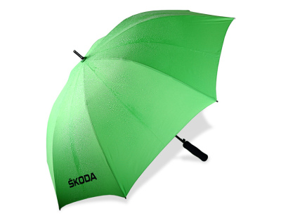 Автоматический складной зонт Skoda Green Stick Umbrella