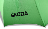 Автоматический складной зонт Skoda Green Stick Umbrella, артикул 000087600G