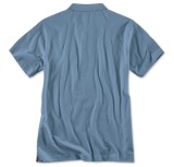 Мужская рубашка-поло BMW Polo Shirt, Men, Steel Blue, артикул 80142411082