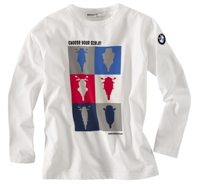 Детская футболка BMW Motorrad Logo Kids Longsleeve, White