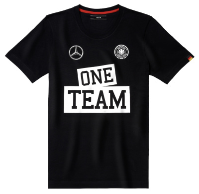 Мужская футболка Mercedes Men’s T-Shirt, One Team, Black