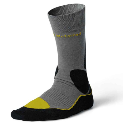 Носки BMW Motorrad Functional Socks, Grey / Black / Yellow