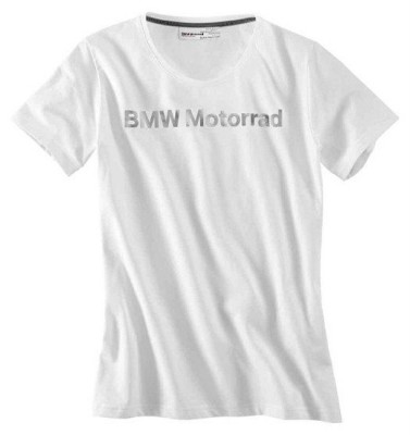 Женская футболка BMW Motorrad Logo T-Shirt in White, For Women