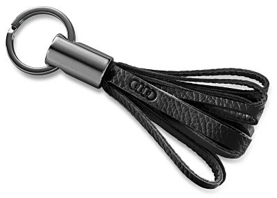 Брелок-кисточка Audi Key Ring, Metall - Leather